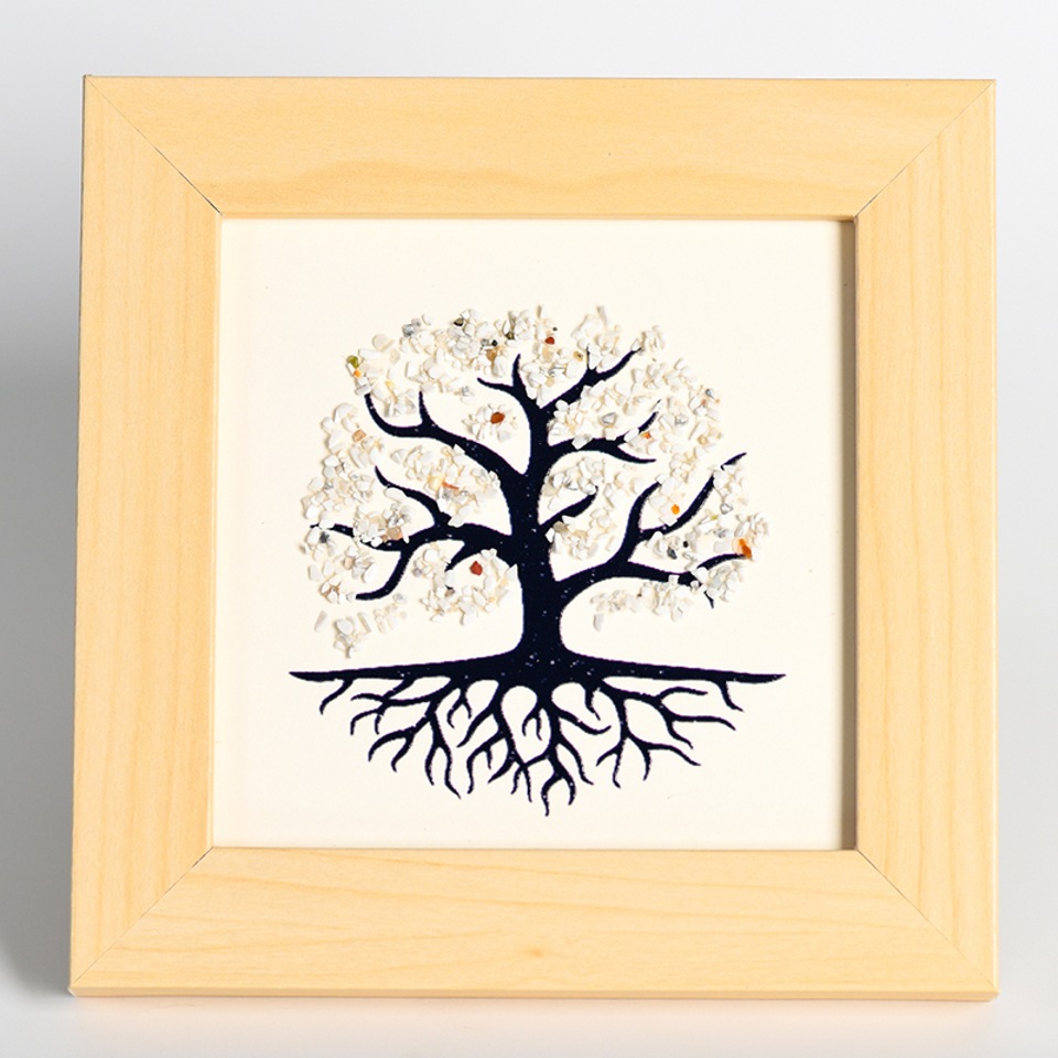 Tree of Life Picture Frame Decoration With Crystal Stone